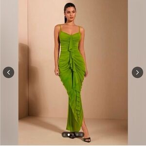 Vibrant Green Maxi Dress